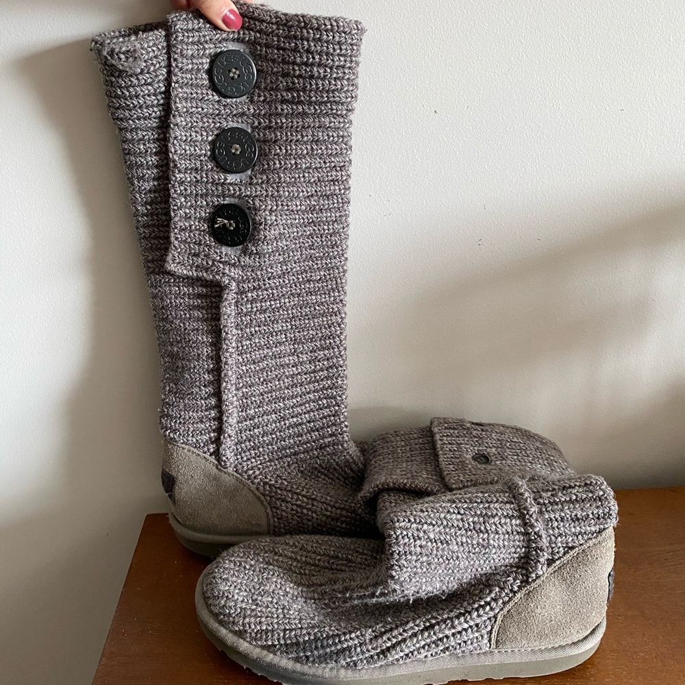 Knit UGG boots